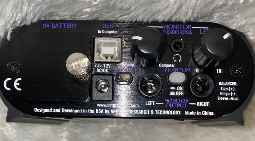 Art USB Dual Pre PS 2-Channel Audio Interface Preamplifier