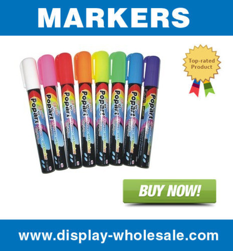 8 color Liquid Chalk glass neon marker (Small) for fluorescent maker board