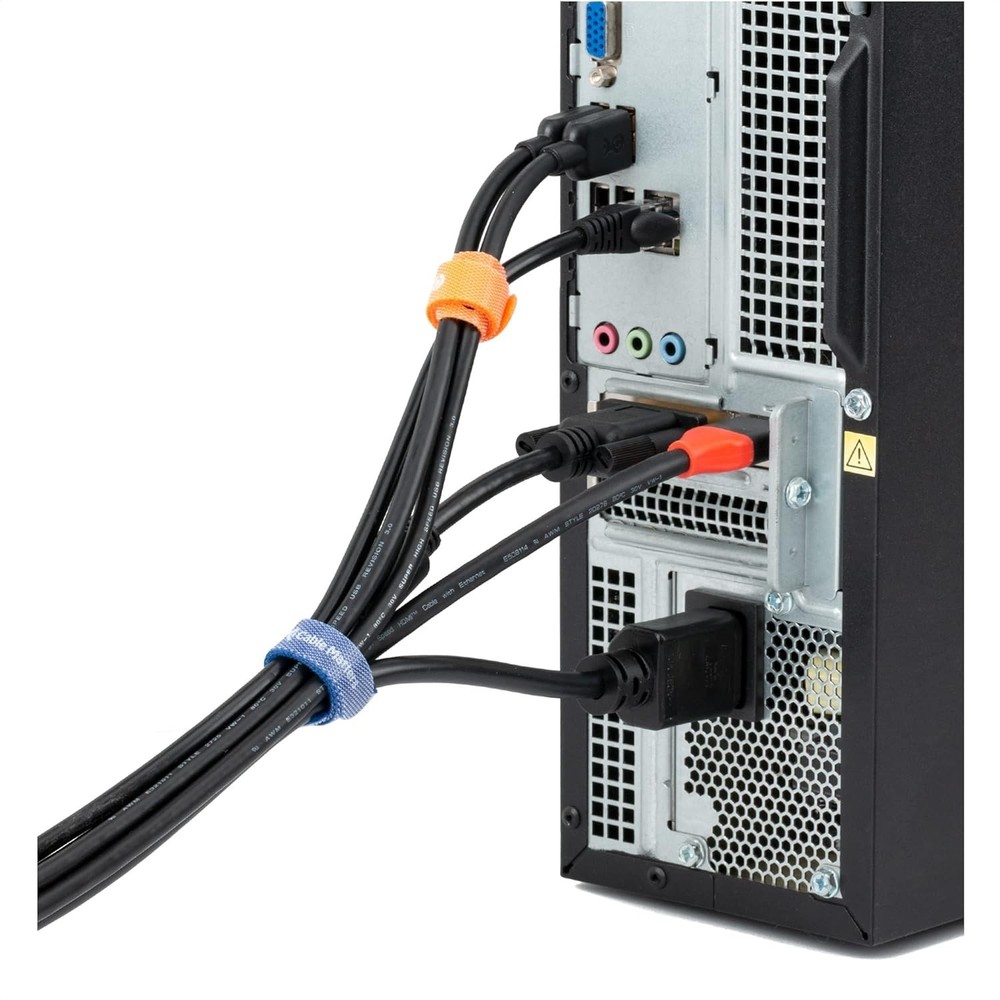 Cable Matters 100-Pack 8-inch Hook-and-Loop Reusable Wire Ties/Cable Ties wit...