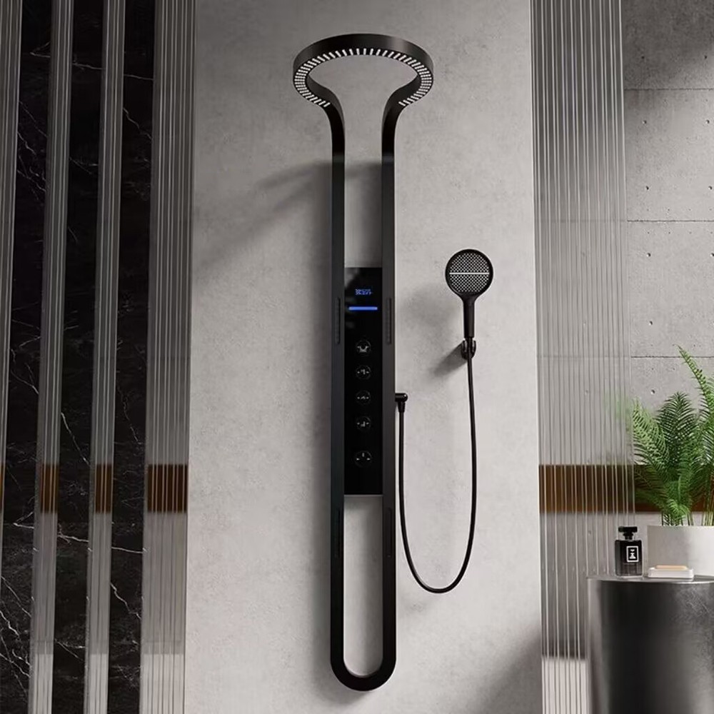 Multifunction Shower Panel System Stainless Tower Rain Head Set Massage Jet Tap