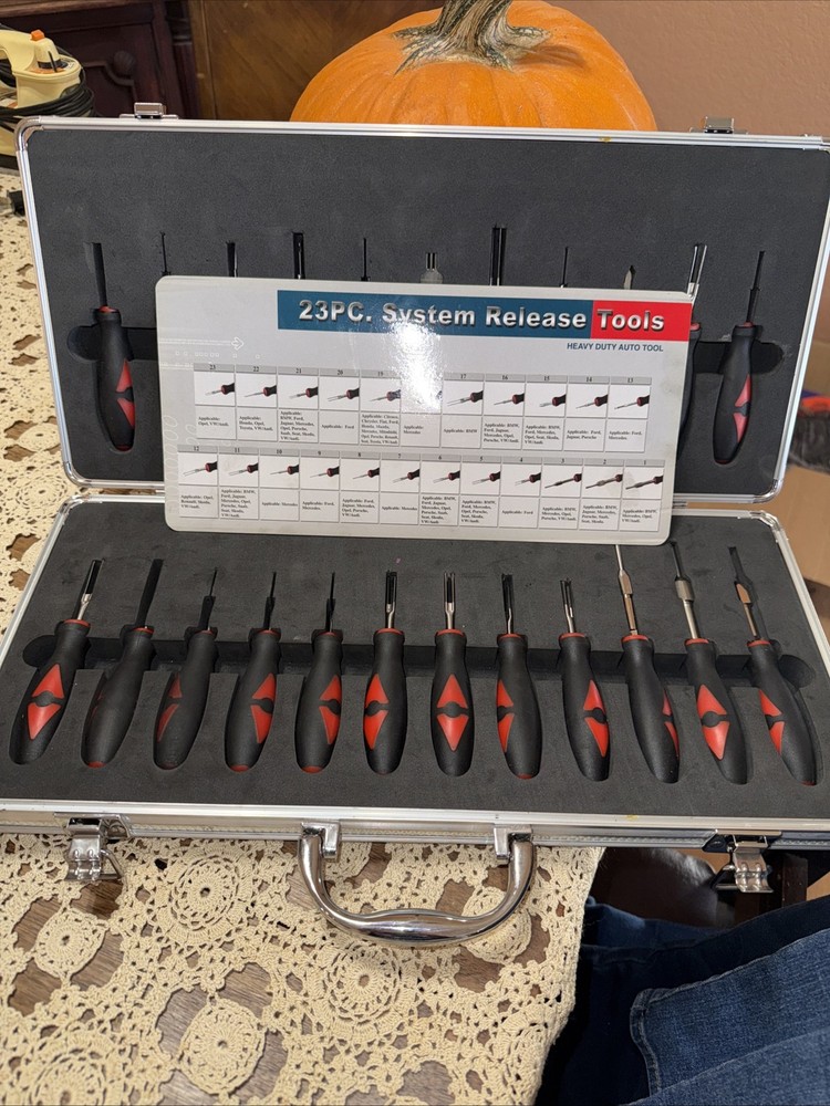 23 Piece System Release Tools Heavy Duty Tool Kit With Case EUC