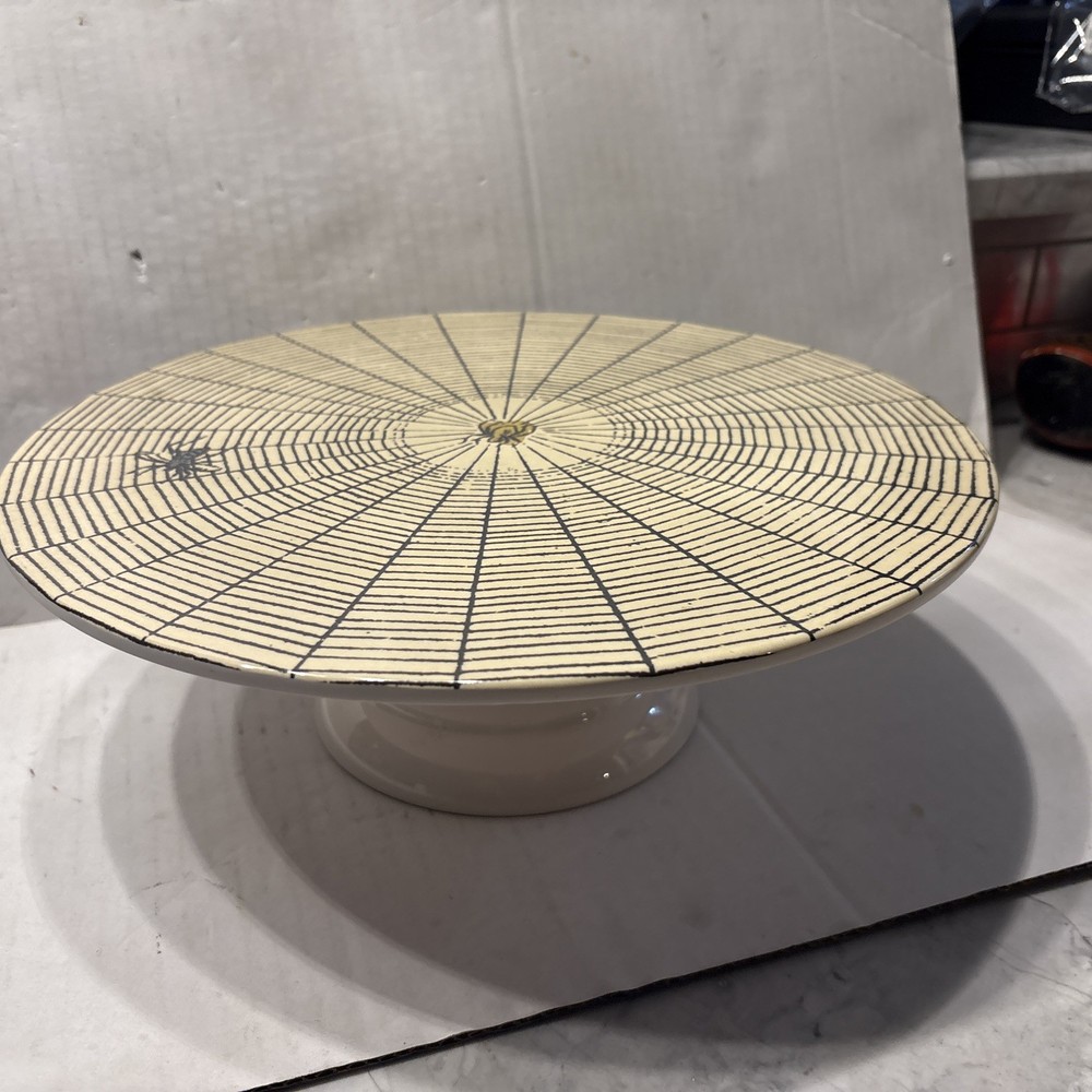 John Derian Target Spiderweb 12” Cake Stand - Excellent Condition