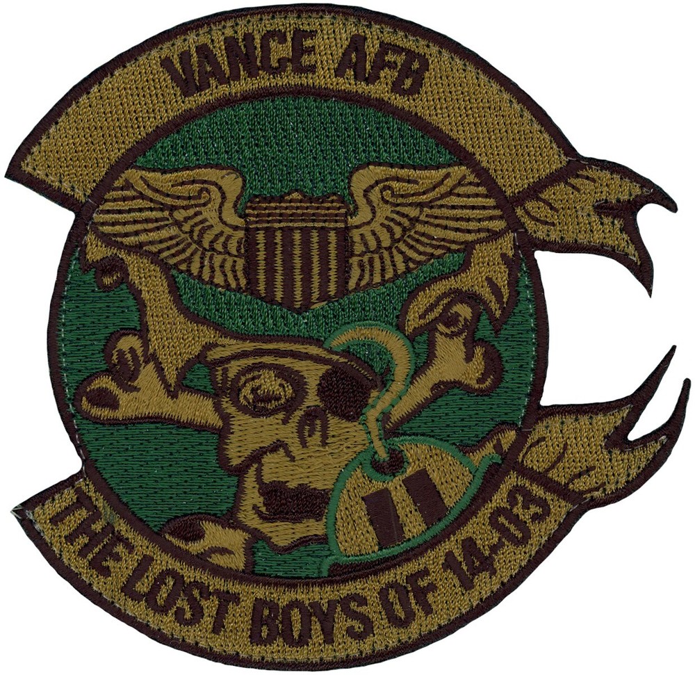 USAF VANCE SPECIALIZED UNDERGRADUATE PILOT TRAINING CLASS 2014-03 PATCH - GREEN