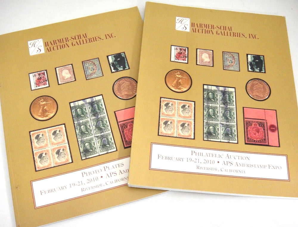 HR Harmer Stamp Auction Catalog and Photo Plates Coins Singles Postcards 2010