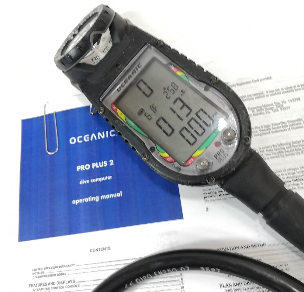 Oceanic Pro Plus 2 SCUBA Dive Air Integrated Computer, Compass Air & Nitrox 3592