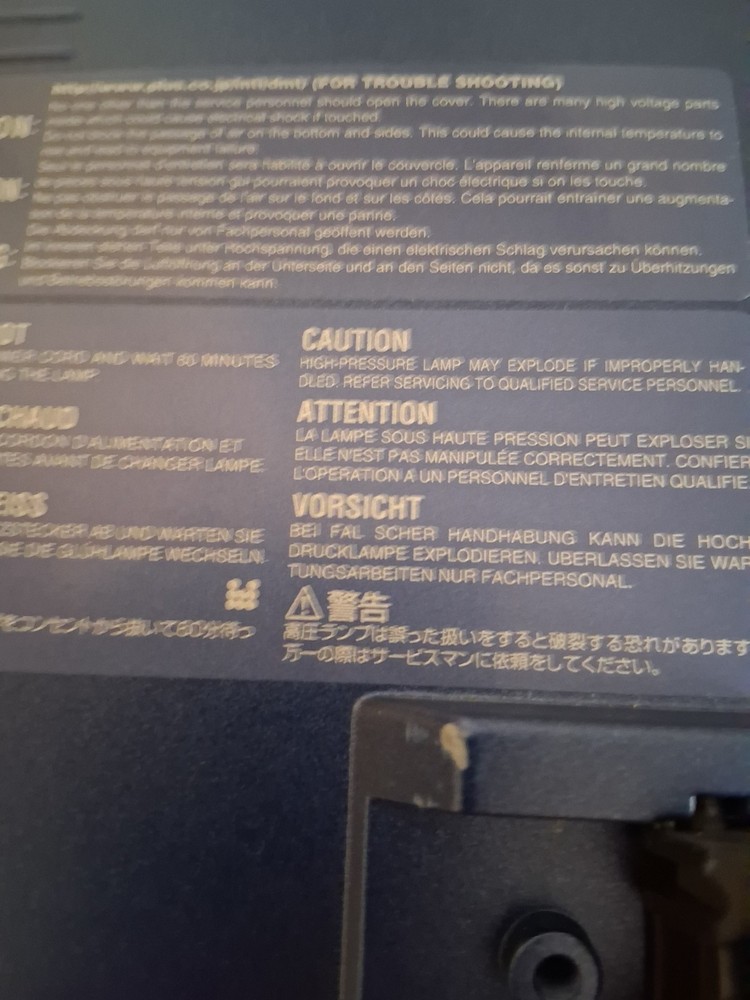 PLUS U2-870 DATA DLP PORTABLE PROJECTOR - Good Working Condition