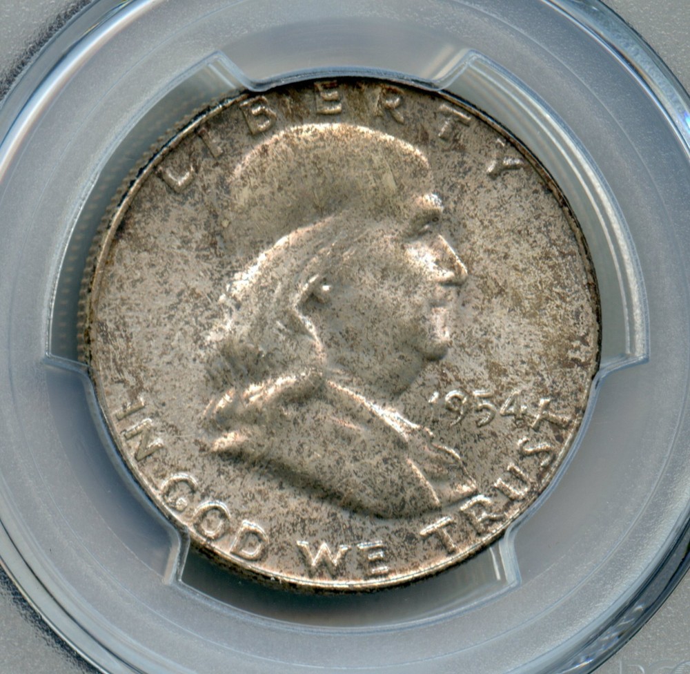 1954 Franklin Silver Half Dollar PCGS MS 66 FBL