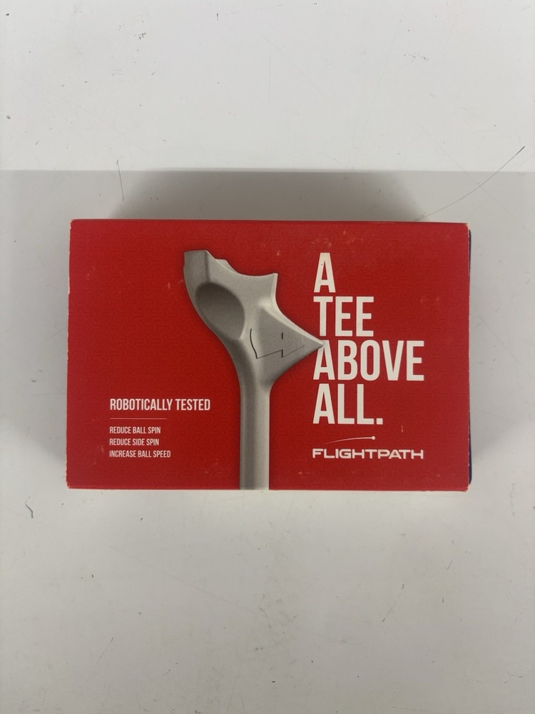 8 Premium Golf Tees FLIGHTPATH Durable Plastic Designed to enhance shot *