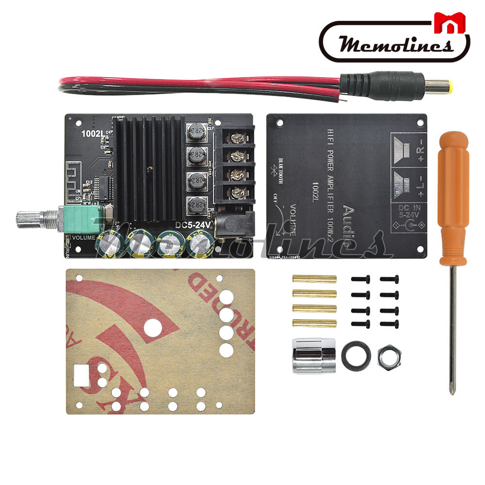 2x100W Mini 5.0 Bluetooth High Power TPA3116 Amplifier Board Adjustable Button