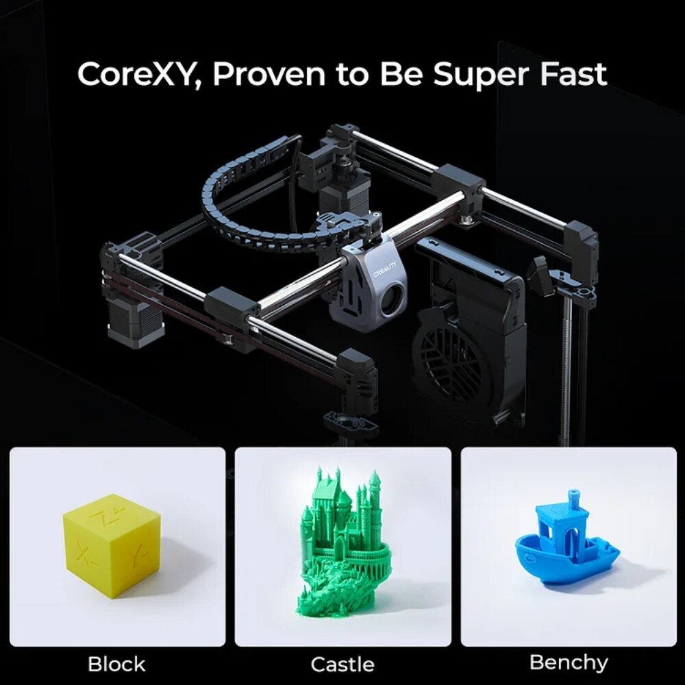 Creality K1C 3D Printer 600mm/s Max Printing Speed Auto Leveling