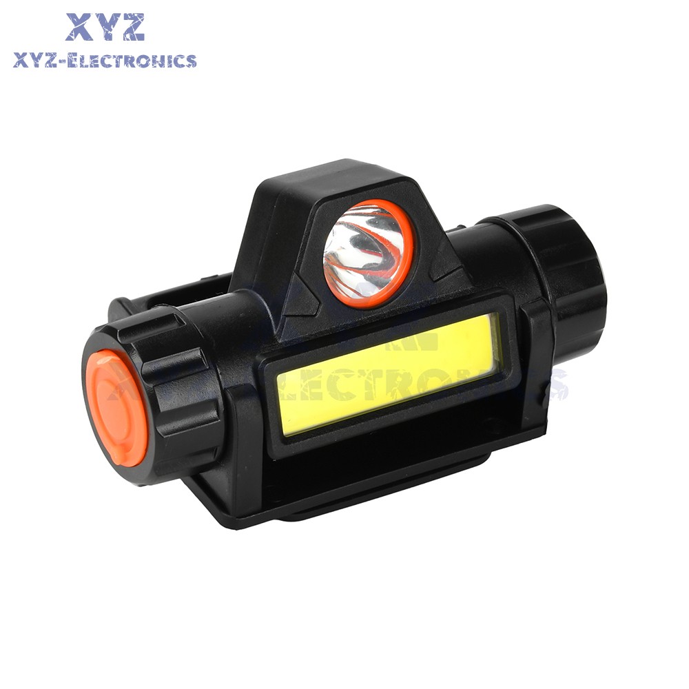 USB Rechargeable LED Headlamp Headlight Head Light Flashlight w/Mounting Bracket