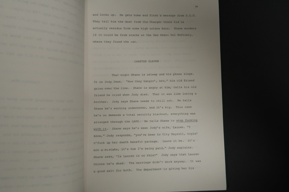 The Viking Funeral Original Book Script Stephen J. Cannell Studios Collection