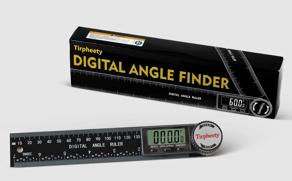 Tirpheety Digital Angle Finder Protractor, 3rd Generation Quick 7 inch, Black
