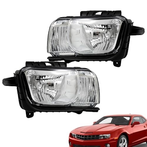 Driver Side and Passenger Side Headlights Assembly Halogen Replacement for
