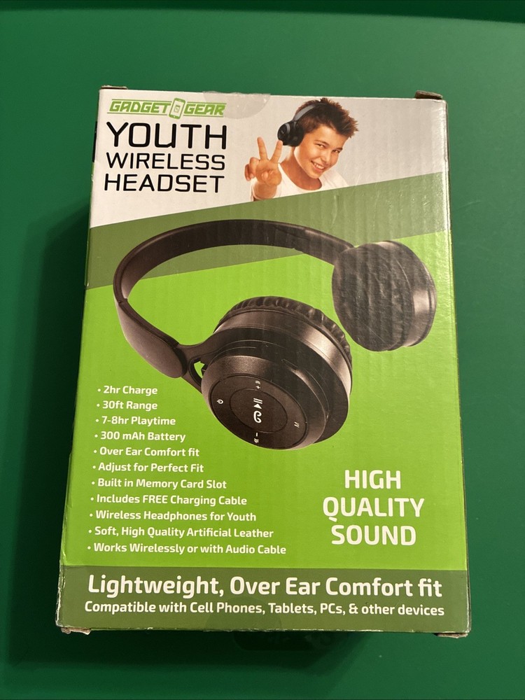 Gadget GearYouth Wireless Headset Black