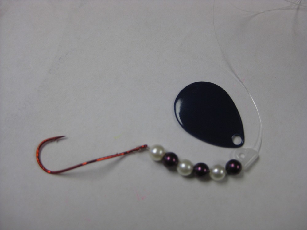 Walleye Red Slow Death Hook Spinner Rigs (Purple)