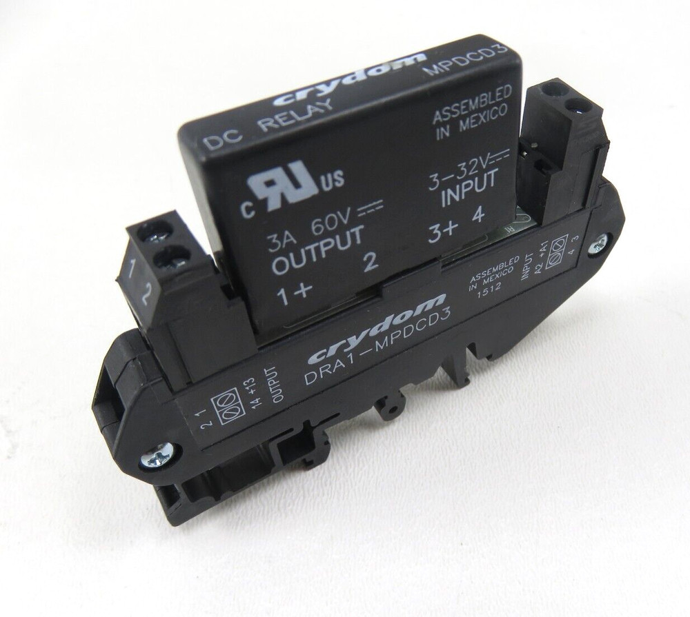 Crydom DRA1-MPDCD3  Solid State Relay w/ Crydom MPDCD3  Relay