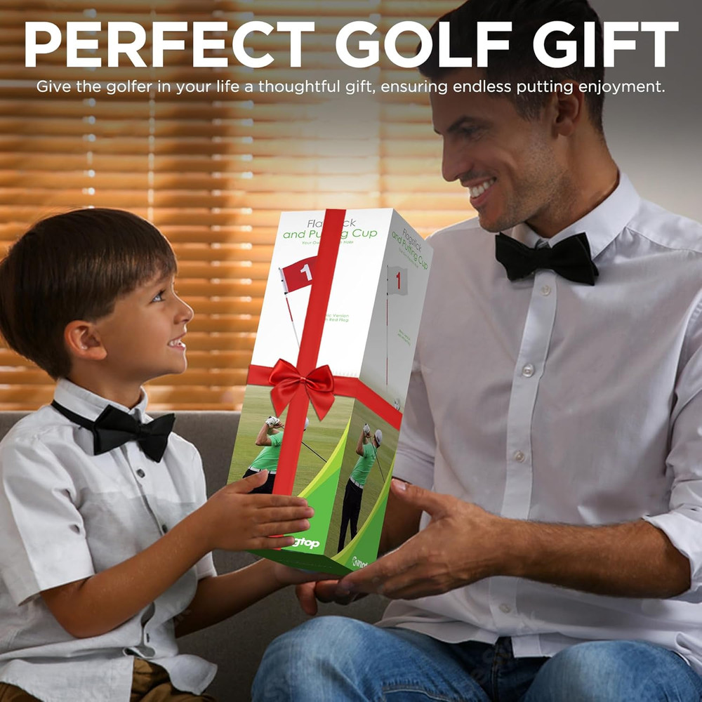 Golf Flagstick 6Ft, Portable Five-Section Design for Backyard Practice Putting G