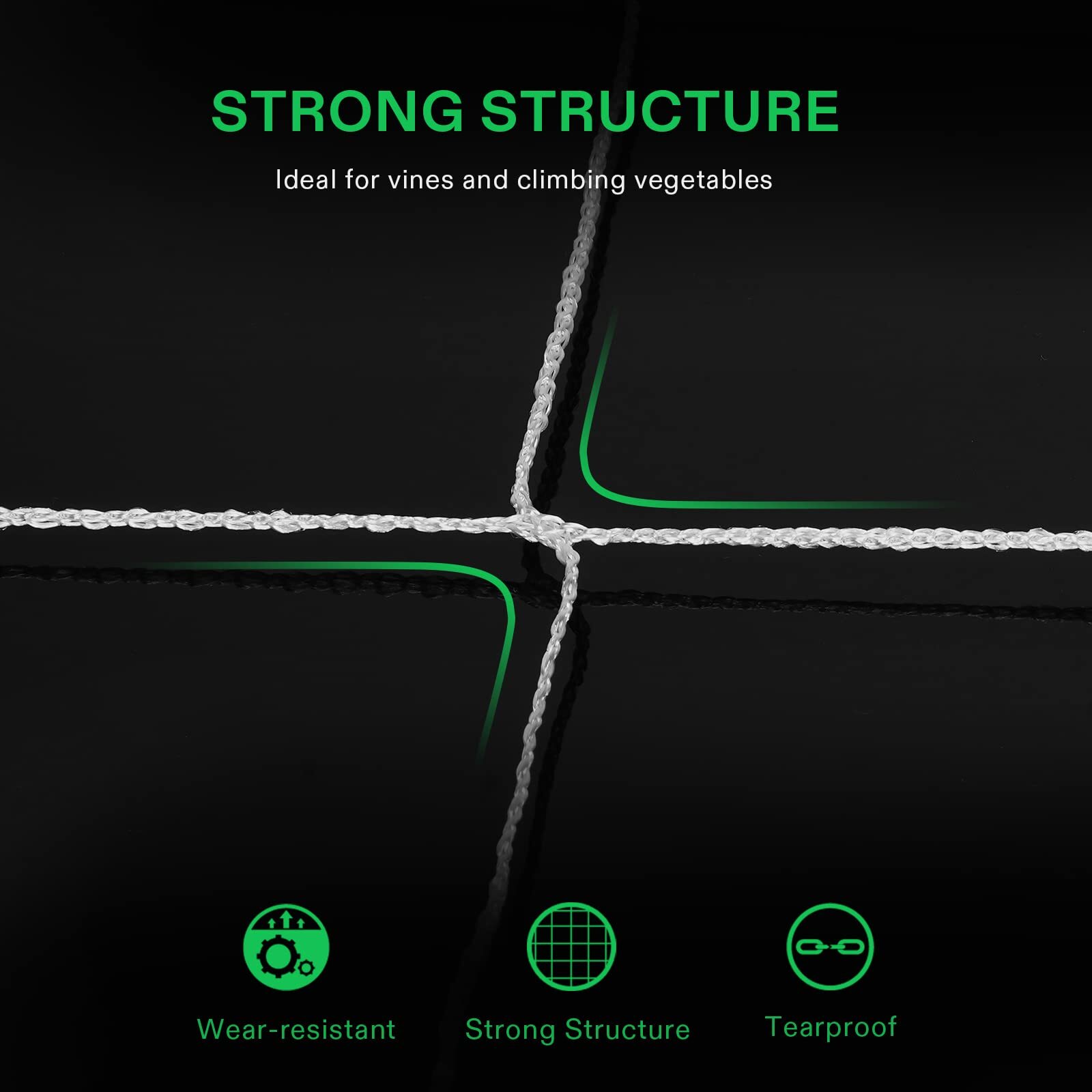 VIVOSUN 15'/30' Heavy Duty Grow Trellis Netting Polyester Plant Climb