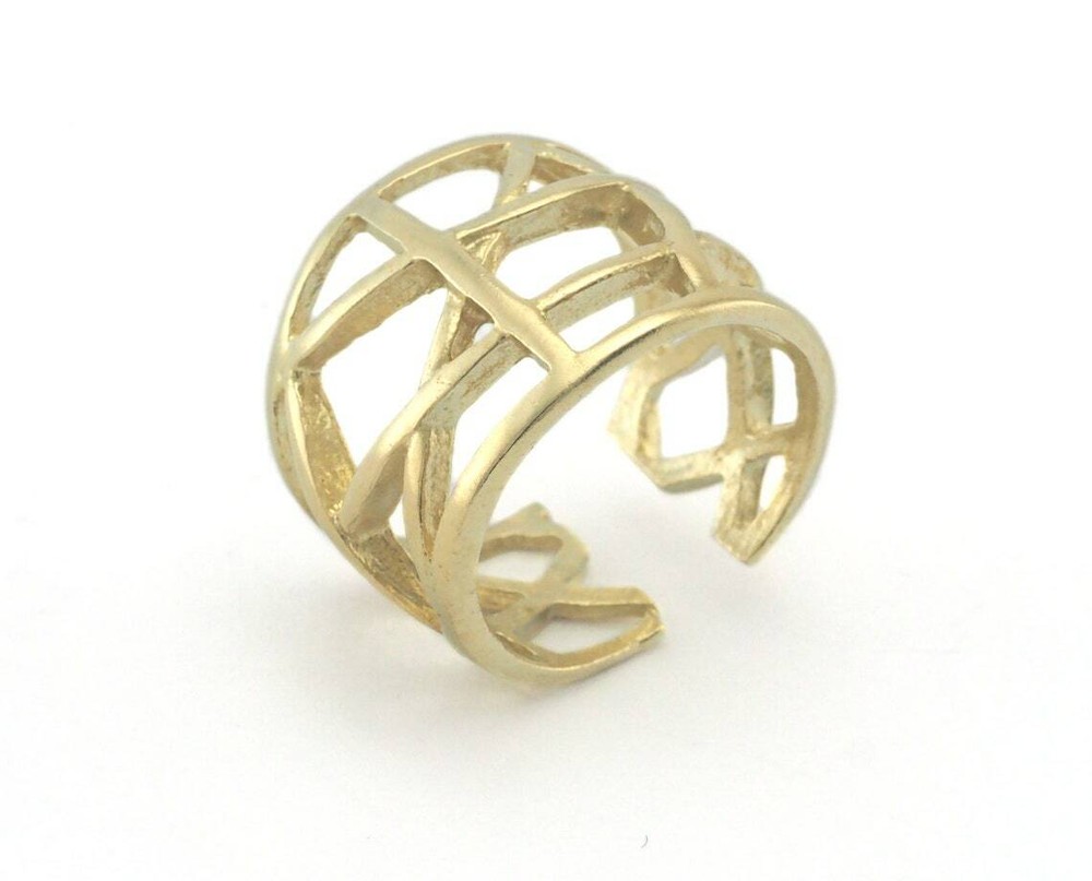 Adjustable Ring Raw brass (18mm 8US inner size) 3364