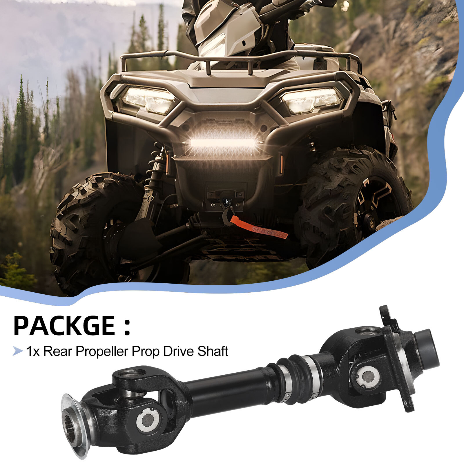 Rear Propeller Drive Shaft for Can-Am Outlander 570 EFI 2016-23 /Max 570 2016~18