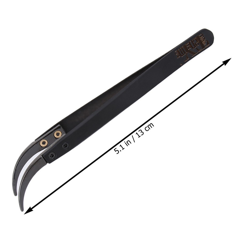 Smd Tweezers Curved Pointed Precision Ceramic Reverse Solder Angled