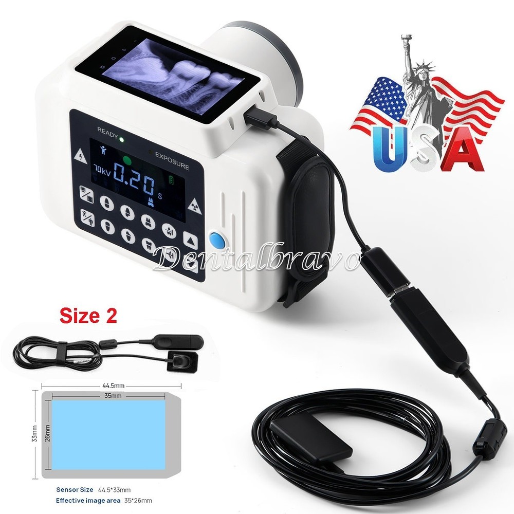 Portable X Dental Unit ray Digital Machine With Screen No Shield +Sensor 2