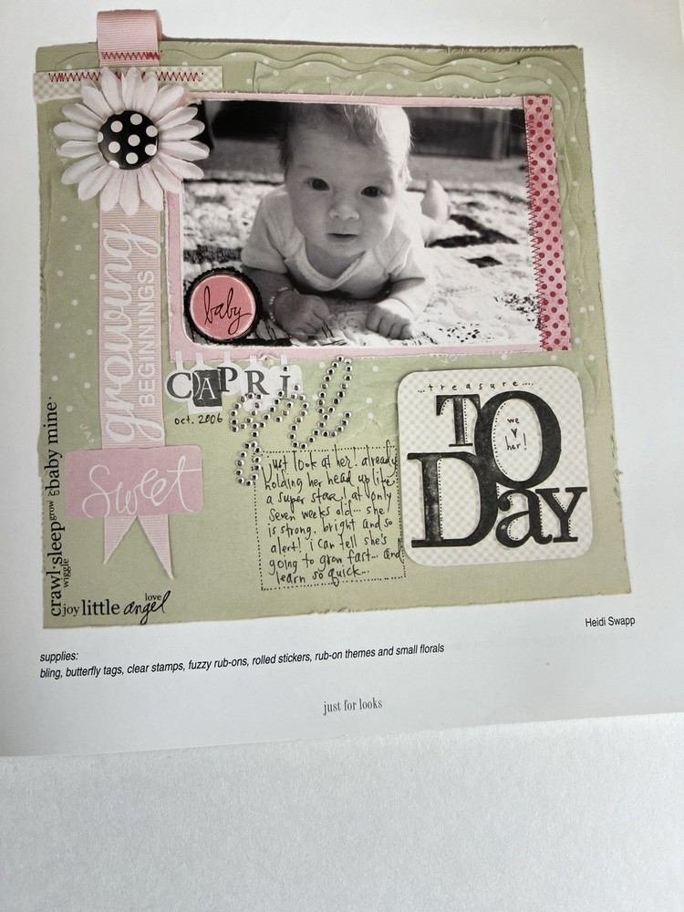 Heidi Swapp “Just for Looks” Scrapbook Idea Book