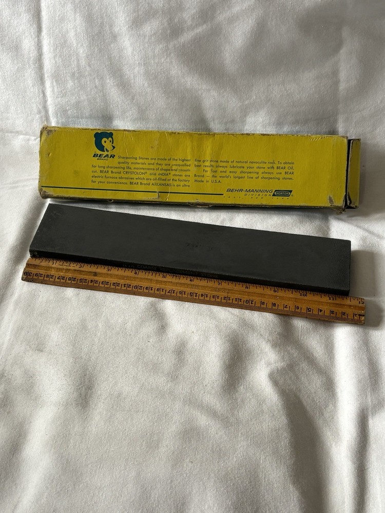 Bear Brand JM3 Coarse Medium ￼Sharpening Stone Behr-Manning