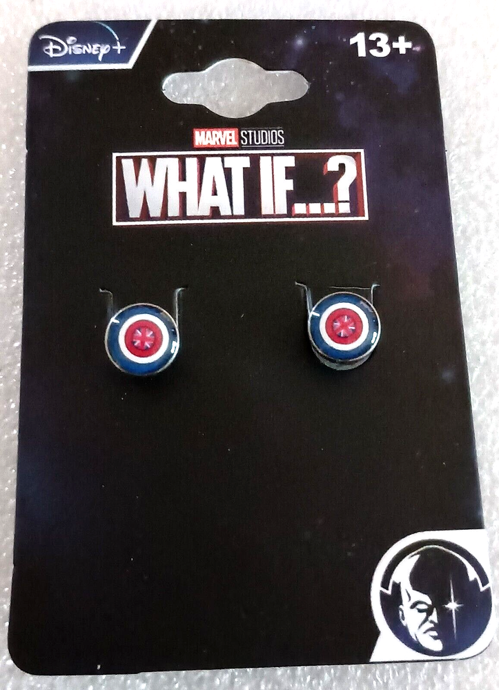 Marvel What If..? Captain Britain? Stud Earrings New NOS MOC