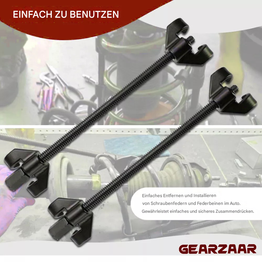 380mm spring compressor set strut tensioning tool tuning lowering 2pcs car