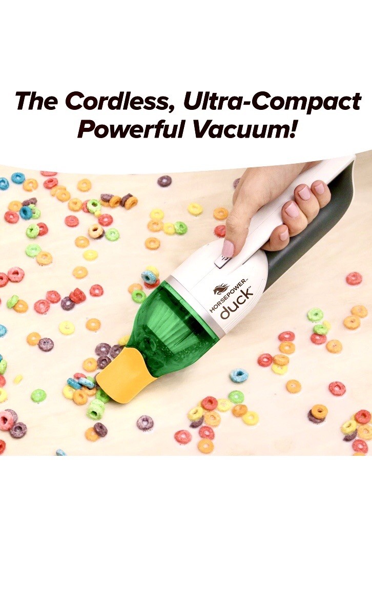 Duck Vacuum Cordless & Ultra-Powerful Vacuum, AS-SEEN-ON-TV, Home & Auto. New!