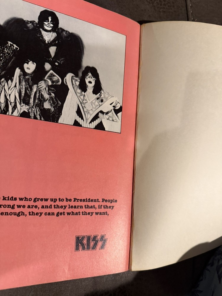 Vintage Rare 1st Edition 1980 KISS The Real Story Authorized Paperback Book