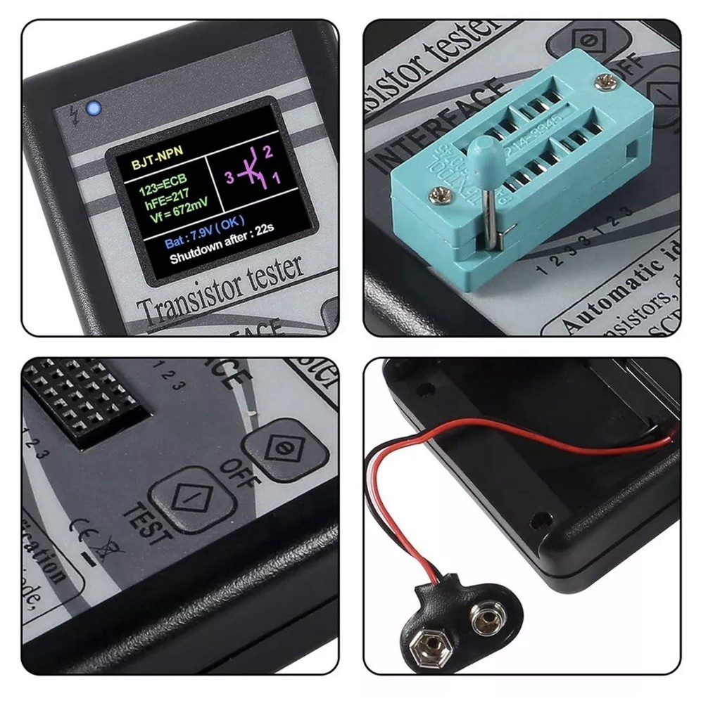 Digital Transistor Tester Diode Resistor Inductor Capacitance MOS SCR ESR Meter