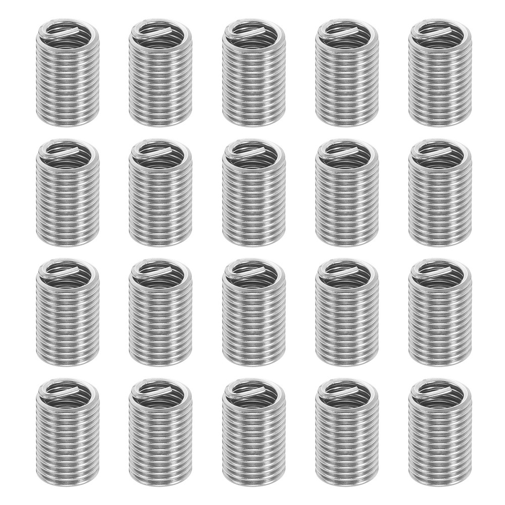 20pcs Wire Thread Inserts 3/8-16 UNC 2.5D 23.8mm Helical Threaded Sleeve