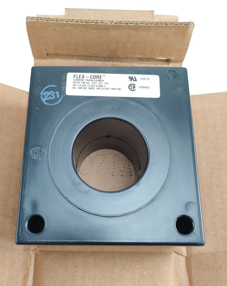 NEW INSTRUMENT TRANSFORMERS FLEX-CORE CURRENT TRANSFORMER, 23-101,  50-400HZ