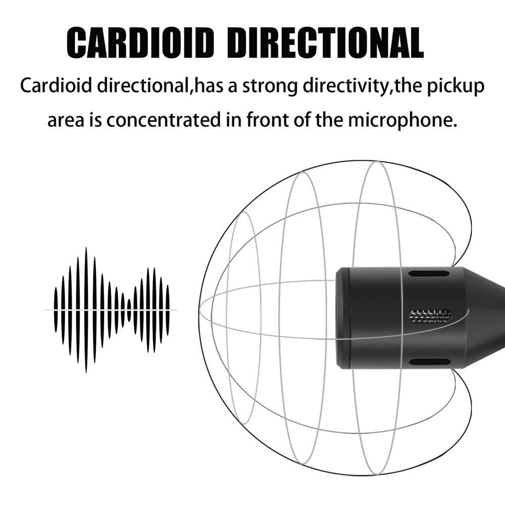 Mini Plug-in Smartphone Microphone Mic Cardioid Pickup Type-C B2E6