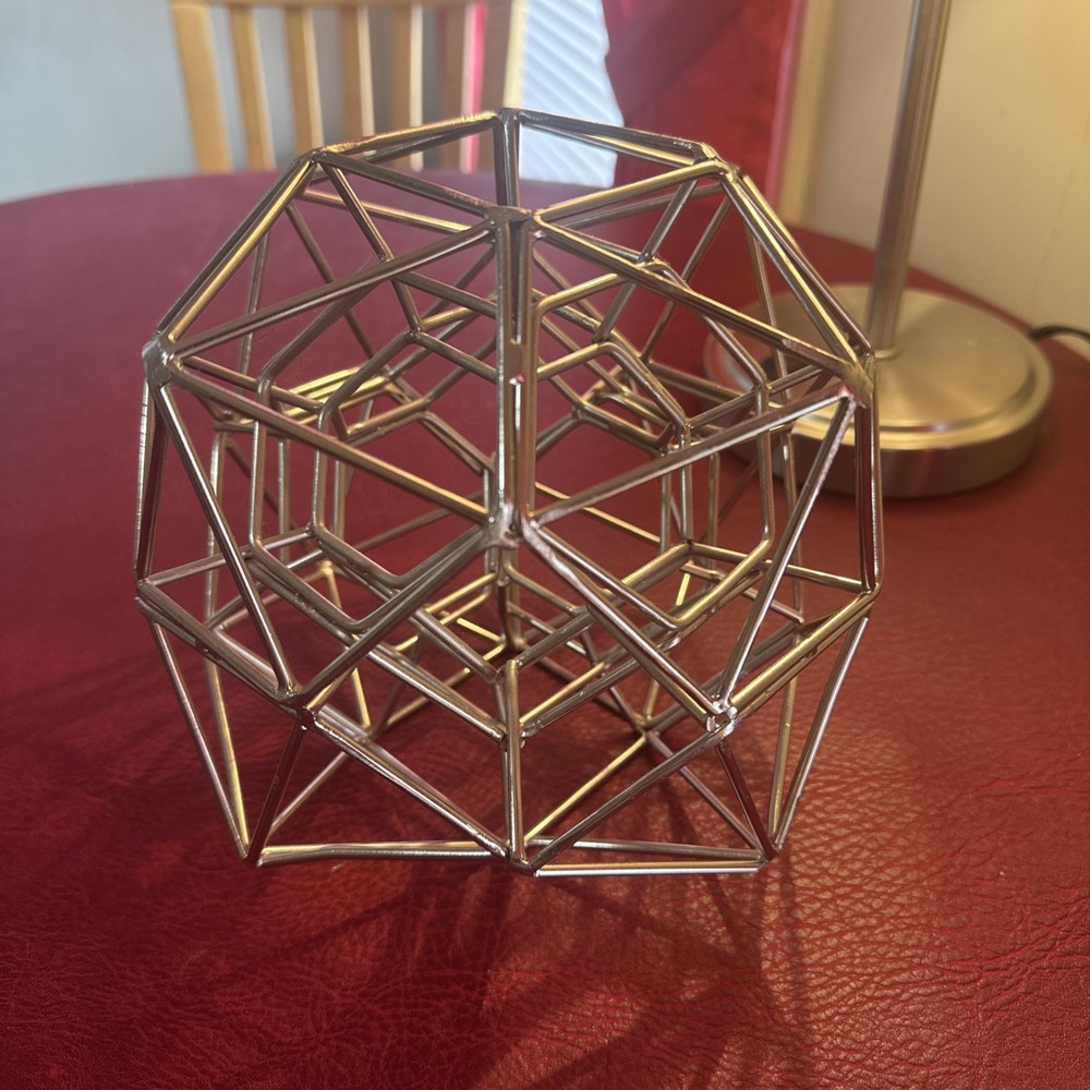 Geometric Sphere Globe Abstract Tabletop Centerpiece Shelf Decor Decorative