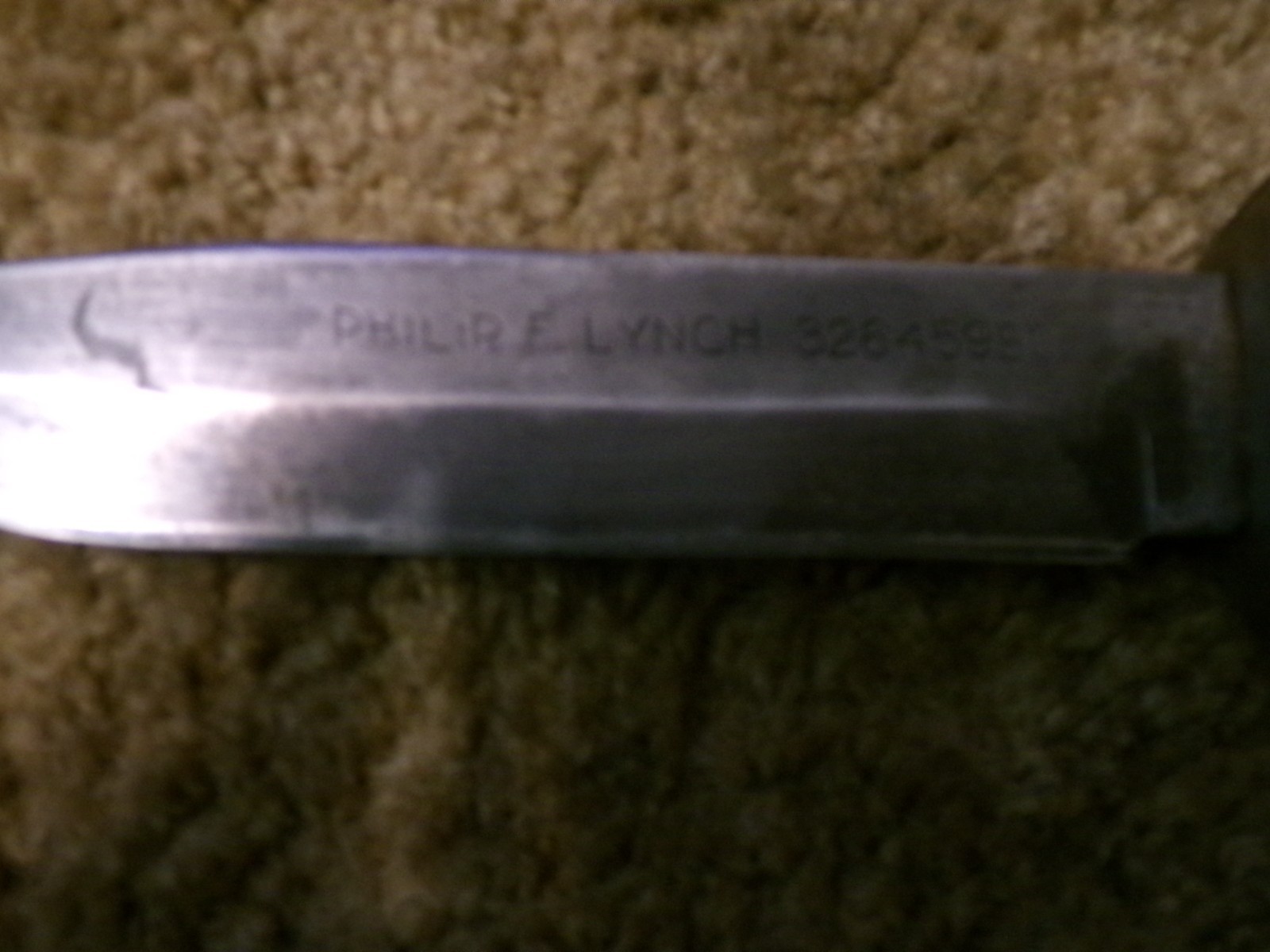 Vintage WWII Queen City Fighting Knife & Leather Sheath Nice