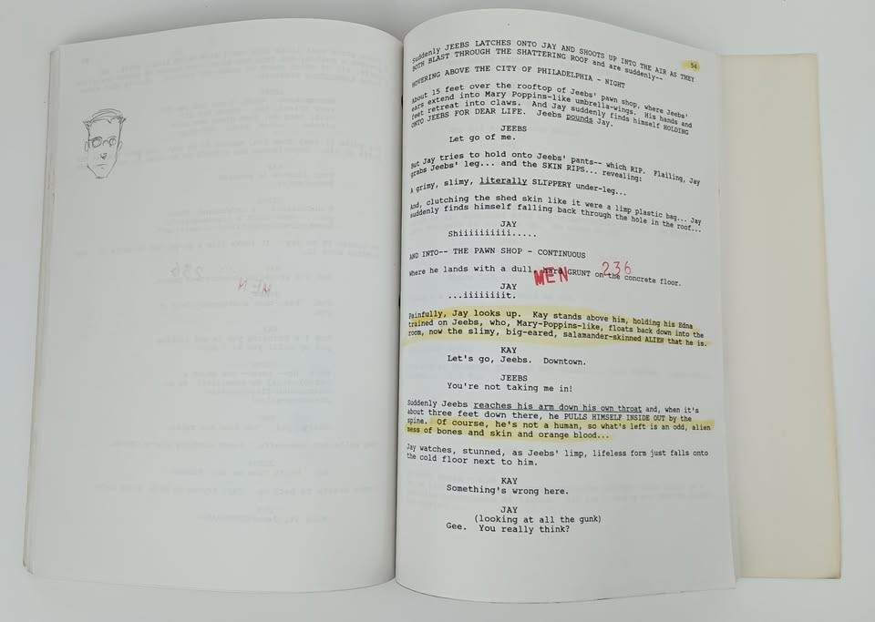 Men In Black: Second Draft movie script from Art Illustrator