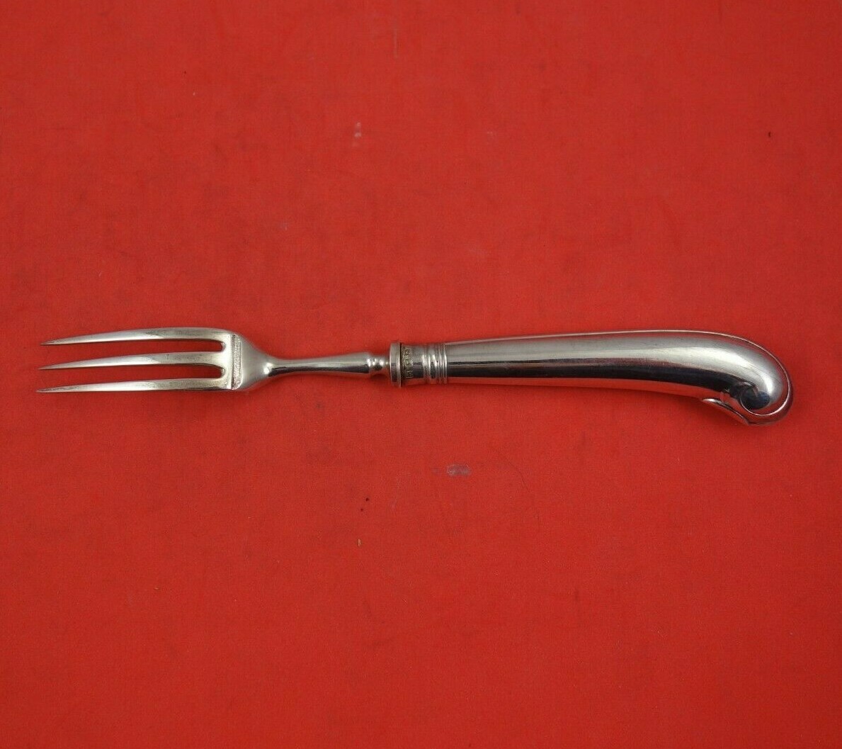Crichton English Sterling Silver Fruit Fork HH AS Pistol Grip 6 3/8" Heirloom
