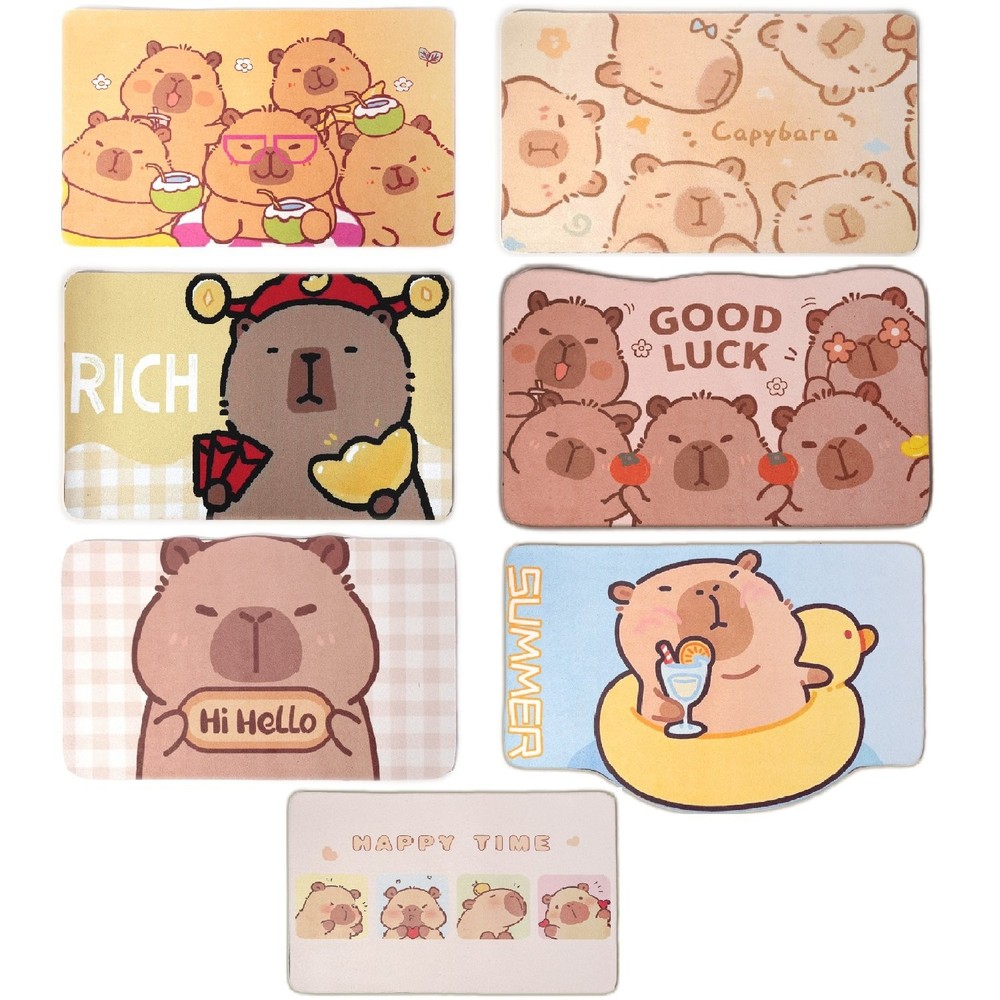 Capybara Pattern Optional Bath Mat Waterproof For Home Garden Bath Accessories