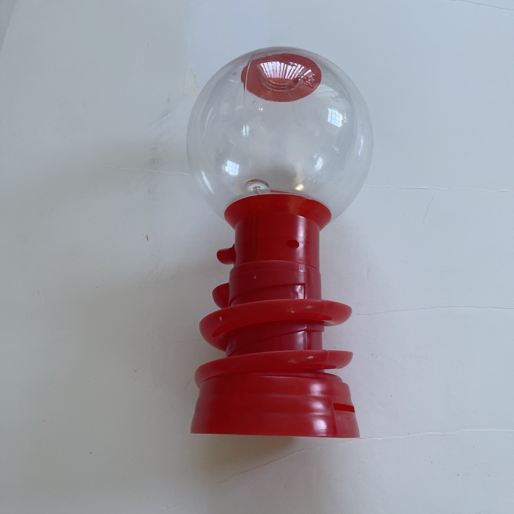 Chuck E Cheese Red Plastic Candy Gumball Machine