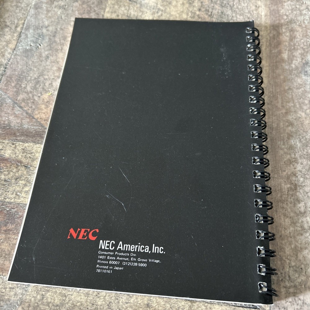 NEC PC 8023 A-C Dot Matrix Printer User's Manual