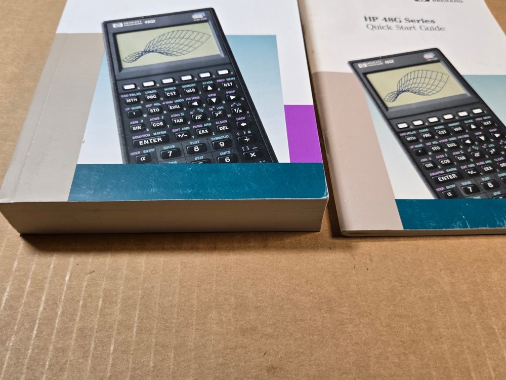 Hewlett Packard HP 48G Series User's Guide & Quick Start Guide - Good Condition