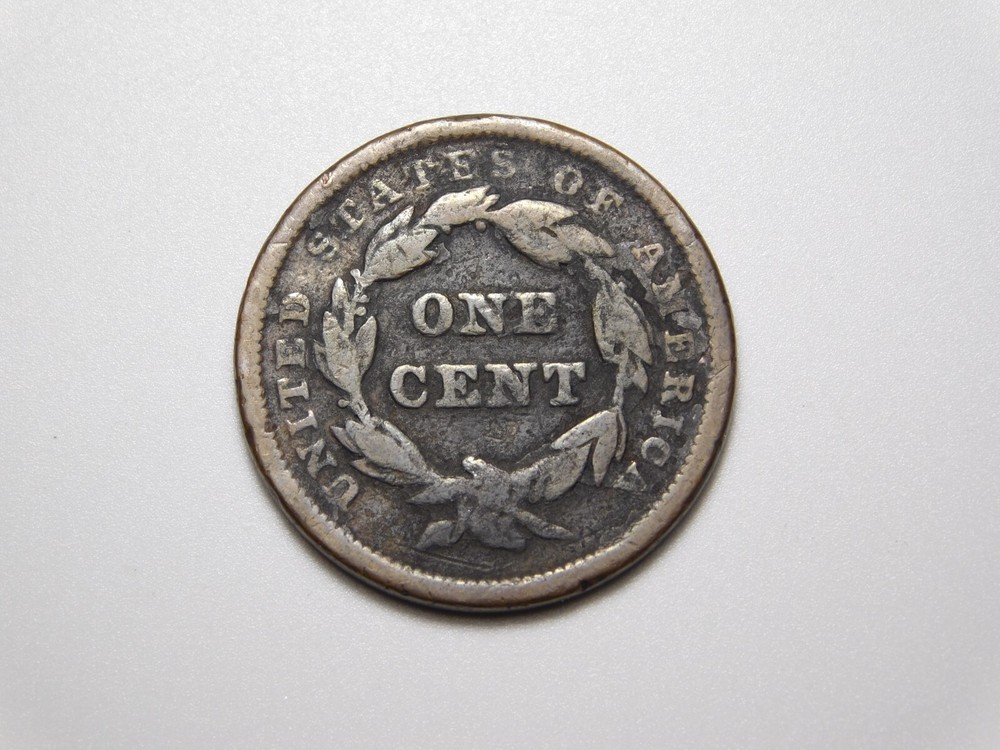 US COINS 1842 BRAIDED HAIR LARGE CENT