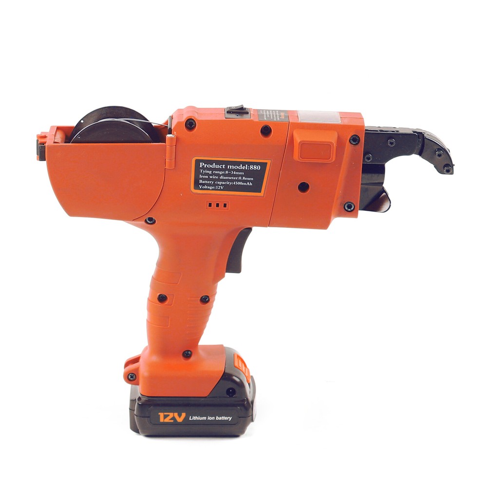 Protable Automatic Rebar Tier 8-34mm Handheld Tying Steel Strapping Binding Tool