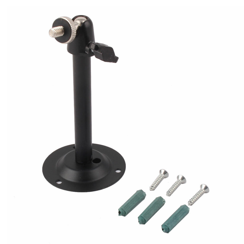 3Pcs Metal Security Housing Mount Bracket for CCTV Camera Black