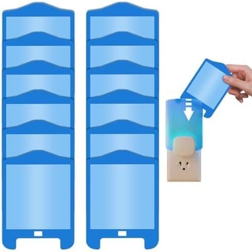 12 Pack Refill Cartridges Kit for Plug-in Blue Light, for Stem Light, Replace...