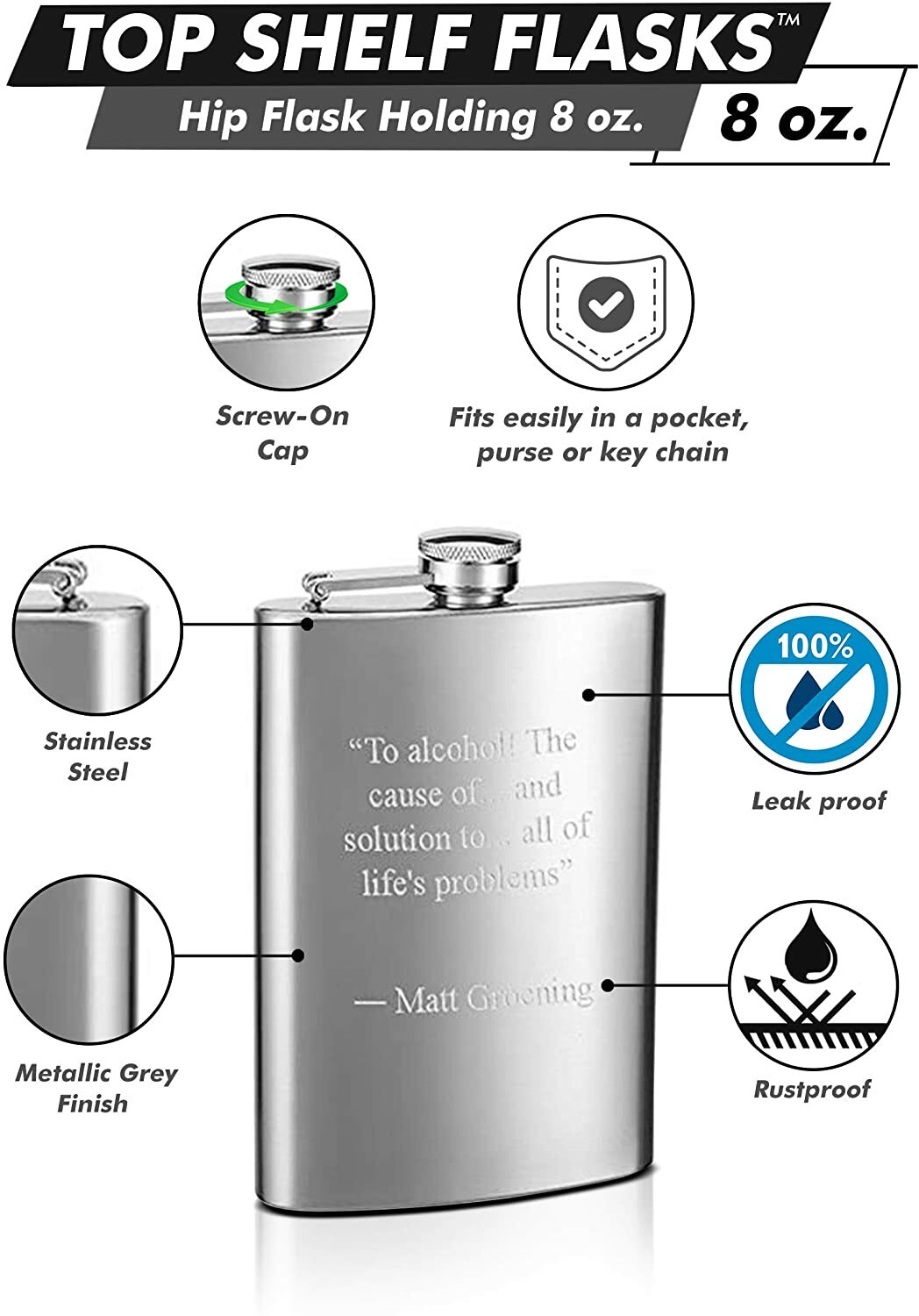 Personalized Hip Flask, Custom Engraved Etching, Special Occasions and Weddings